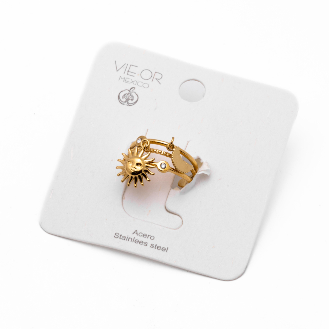 ANILLO Y00703 DORADO Acero Inoxidable A44