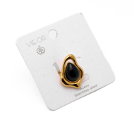 ANILLO Y00637 NEGRO Acero Inoxidable A27
