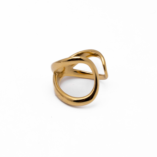 ANILLO Y00798 DORADO Acero Inoxidable 2A35