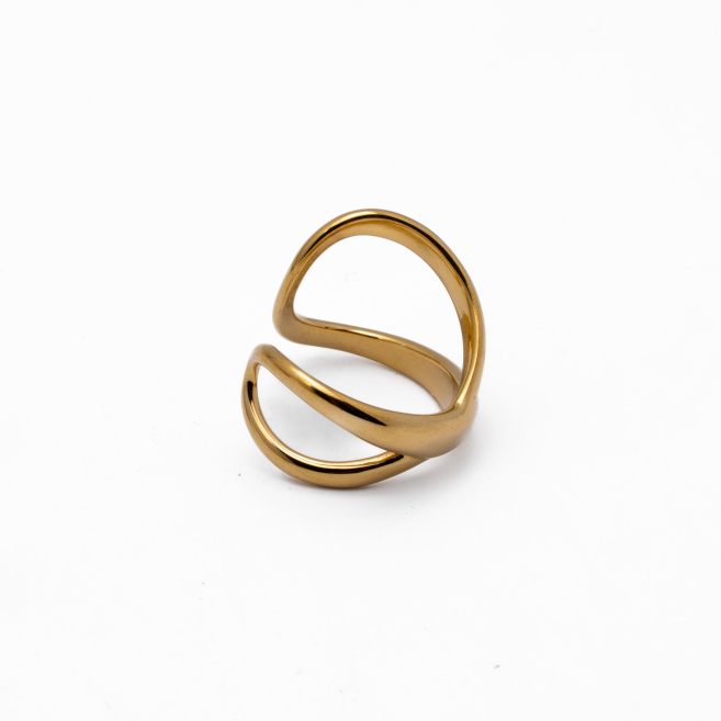 ANILLO Y00798 DORADO Acero Inoxidable 2A35
