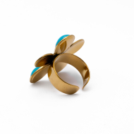 ANILLO Y00569 AZUL Acero Inoxidable