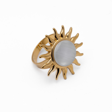 ANILLO Y00821 BLANCO Acero Inoxidable A38