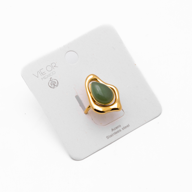 ANILLO Y00637 VERDE Acero Inoxidable A27