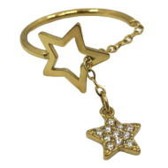 ANILLO ZO13453R DORADO Acero Inoxidable
