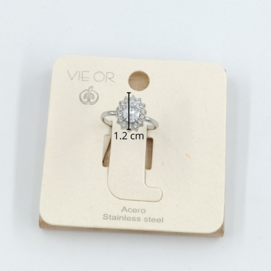 ANILLO ZO8824R180 PLATEADO Acero Inoxidable