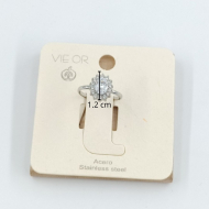 ANILLO ZO8824R180 PLATEADO Acero Inoxidable