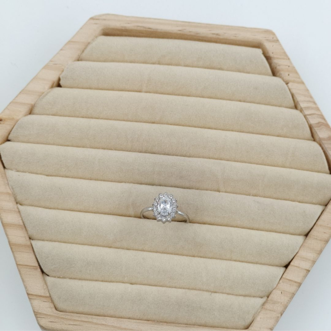 ANILLO ZO8824R180 PLATEADO Acero Inoxidable