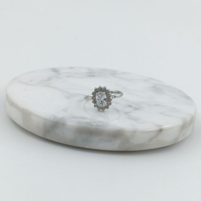 ANILLO ZO8824R180 PLATEADO Acero Inoxidable