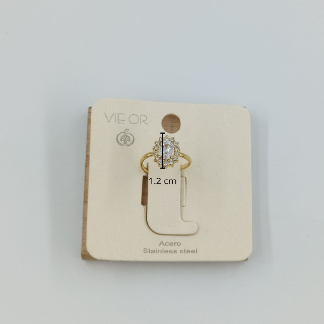 ANILLO ZO8824R180 DORADO Acero Inoxidable