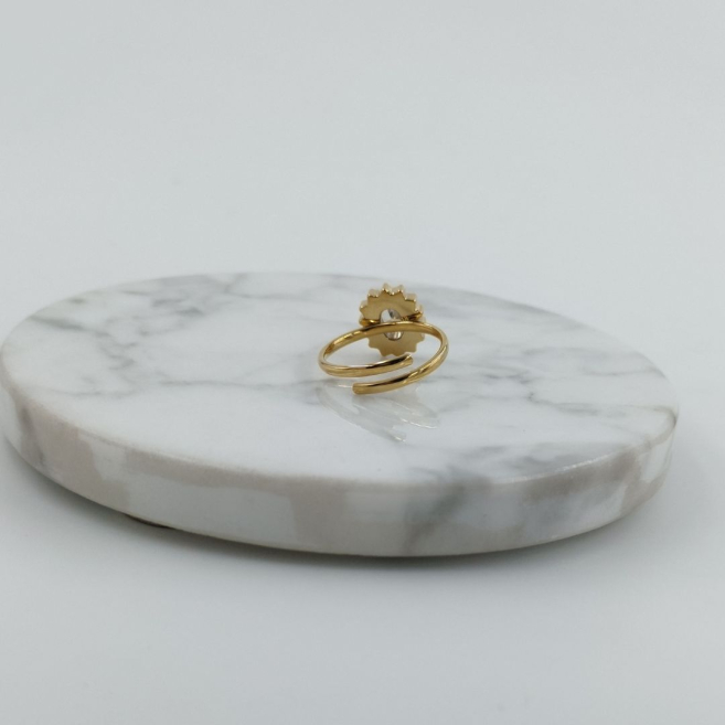 ANILLO ZO8824R180 DORADO Acero Inoxidable
