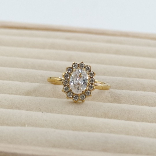 ANILLO ZO8824R180 DORADO Acero Inoxidable