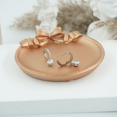 ARETES ZO11605E PLATEADO Acero Inoxidable