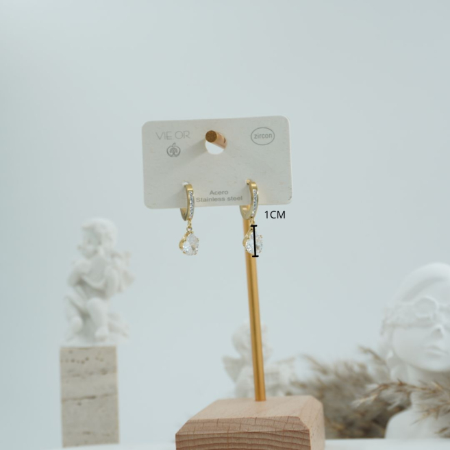 ARETES ZO11605E DORADO Acero Inoxidable