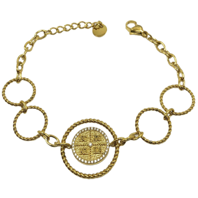 PULSERA ZO13864B PLATEADO Acero Inoxidable