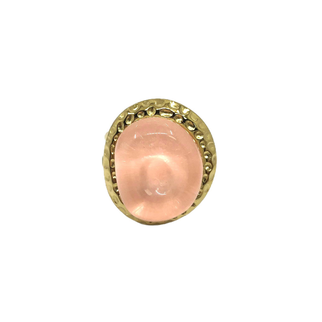 ANILLO ZO14209R DORADO+ROSA Acero Inoxidable
