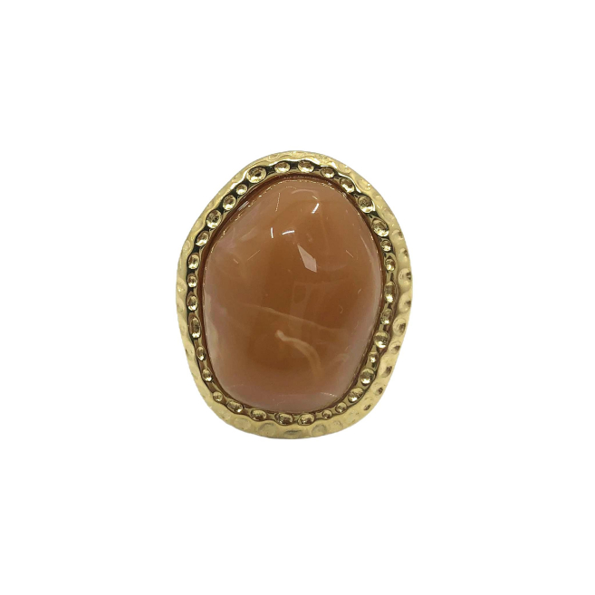 ANILLO ZO15244R DORADO+AZUL Acero Inoxidable