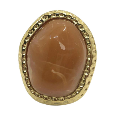 ANILLO ZO15244R DORADO+VERDE Acero Inoxidable