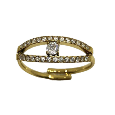 ANILLO ZO14088R DORADO Acero Inoxidable