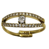 ANILLO ZO14088R DORADO Acero Inoxidable