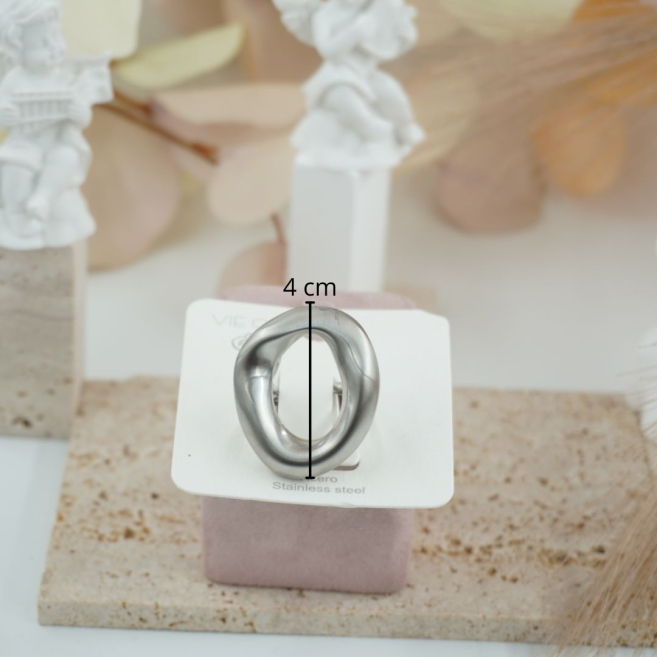 ANILLO ZO12623R300 PLATEADO Acero Inoxidable