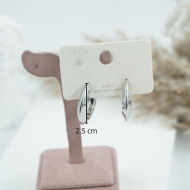 ARETES ZO11236E/25MM/200 PLATEADO Acero Inoxidable