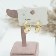 ARETES ZO11236E/25MM/200 DORADO Acero Inoxidable