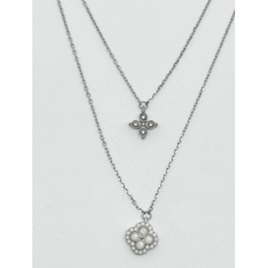 COLLAR ZO15126N PLATEADO Acero Inoxidable