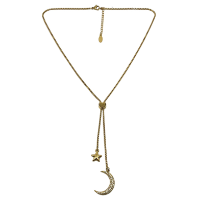 COLLAR ZO13402N DORADO Acero Inoxidable