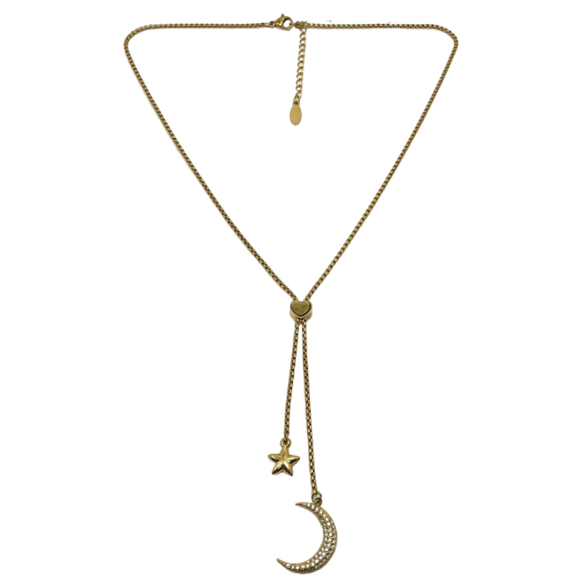 COLLAR ZO13402N DORADO Acero Inoxidable