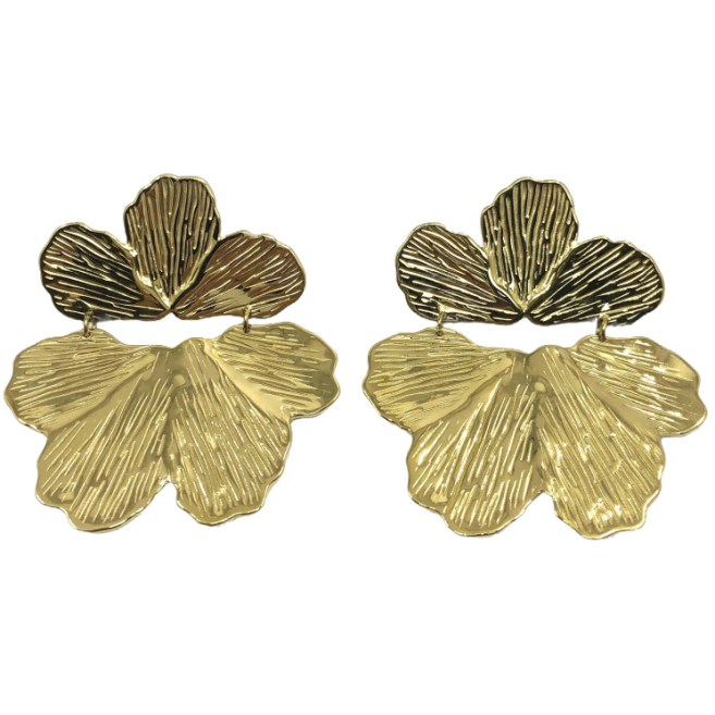 ARETES ZO14501E DORADO Acero Inoxidable