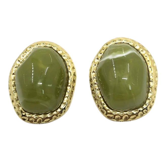 ARETES ZO15243E DORADO+MARRON Acero Inoxidable