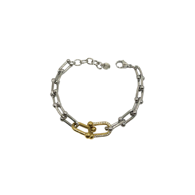 BRAZALETE ZO13166B PLATEADO Acero Inoxidable