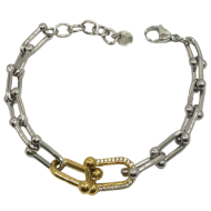 BRAZALETE ZO13166B PLATEADO Acero Inoxidable