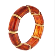 BRAZALETE ZO15861B DORADO+BLANCO Acero Inoxidable