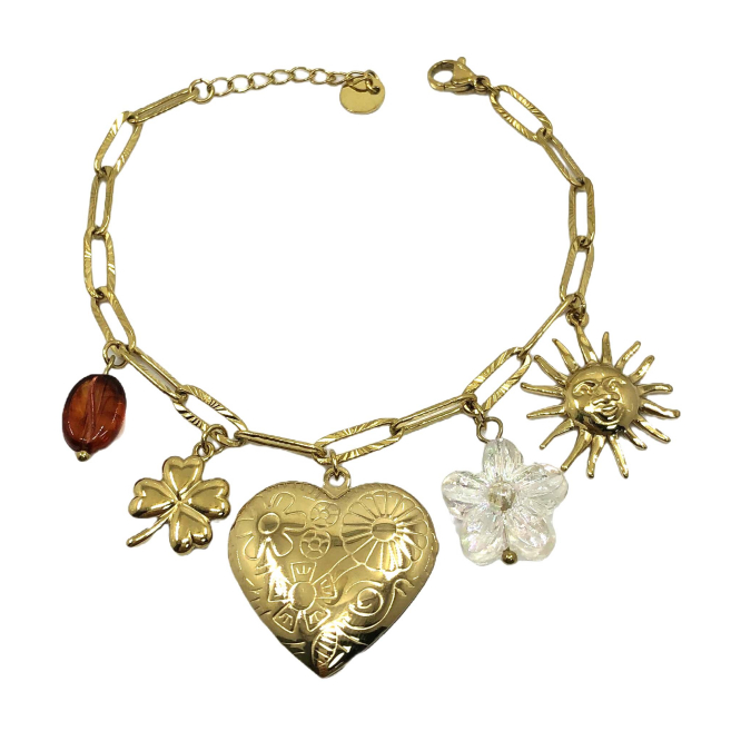 PULSERA ZO15219B DORADO Acero Inoxidable