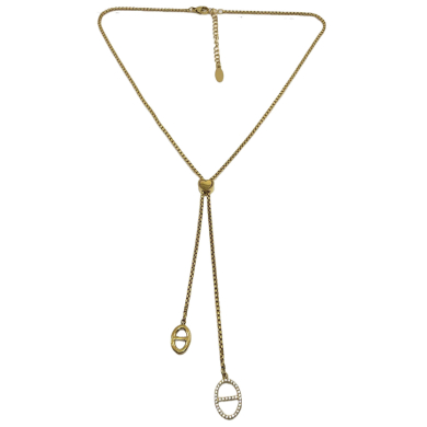 COLLAR ZO13403N DORADO Acero Inoxidable