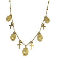 COLLAR ZO14991N DORADO Acero Inoxidable