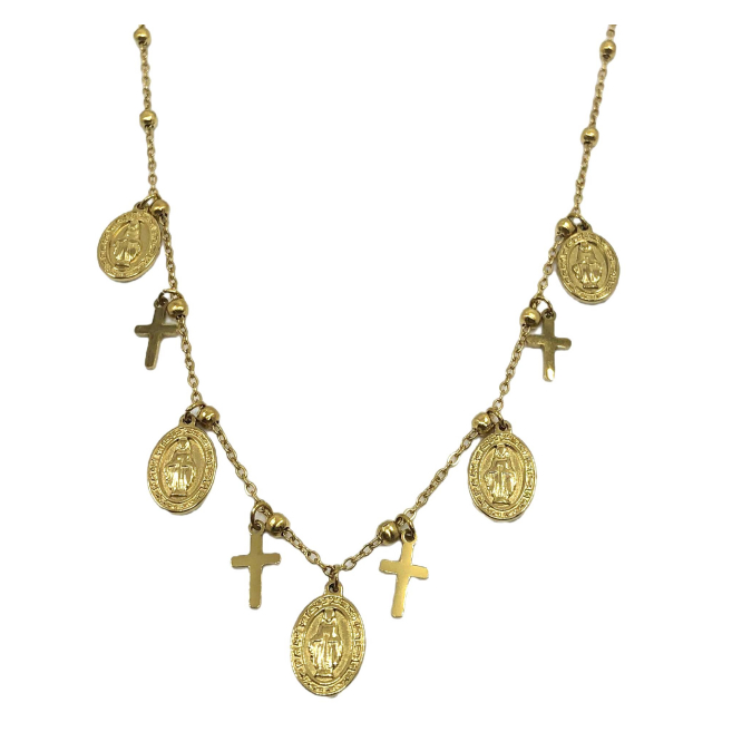 COLLAR ZO14991N PLATEADO Acero Inoxidable