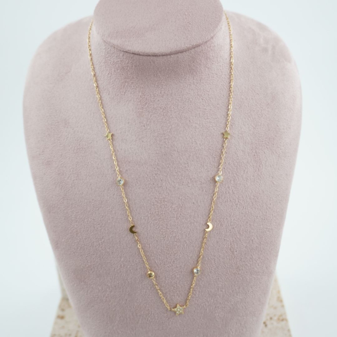 COLLAR ZO11659N DORADO Acero Inoxidable