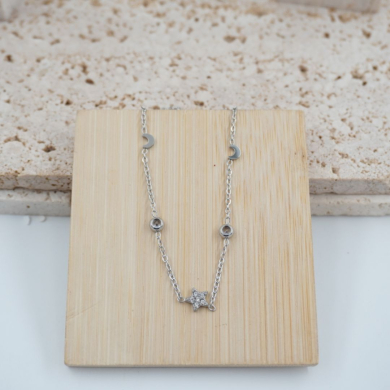 COLLAR ZO11659N PLATEADO Acero Inoxidable