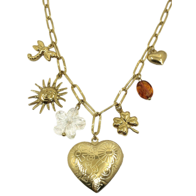 COLLAR ZO15220N DORADO Acero Inoxidable