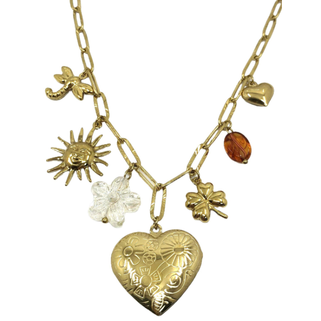 COLLAR ZO15220N DORADO Acero Inoxidable