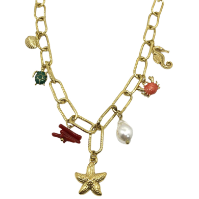 COLLAR ZO15221N DORADO Acero Inoxidable