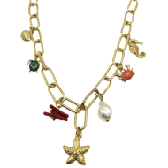 COLLAR ZO15221N DORADO Acero Inoxidable