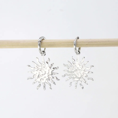 ARETES ZO10584E250 PLATEADO Acero Inoxidable