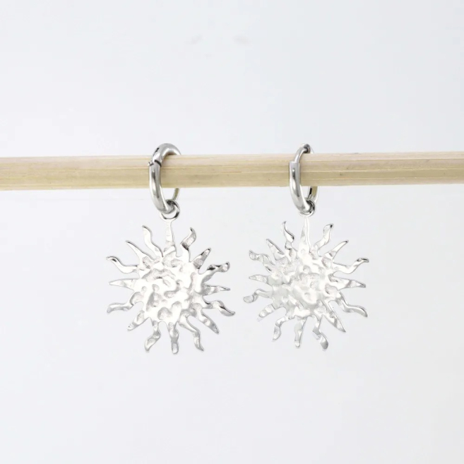 ARETES ZO10584E250 PLATEADO Acero Inoxidable