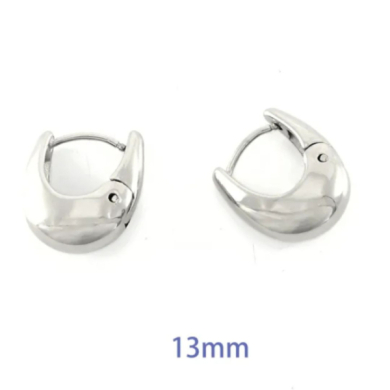 ARETES ZO11151E/13MM/200 PLATEADO Acero Inoxidable
