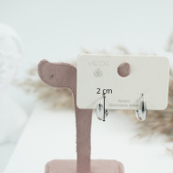 ARETES ZO11151E/13MM/200 PLATEADO Acero Inoxidable