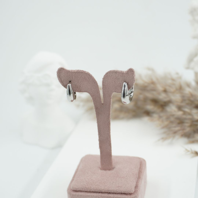 ARETES ZO11151E/13MM/200 PLATEADO Acero Inoxidable