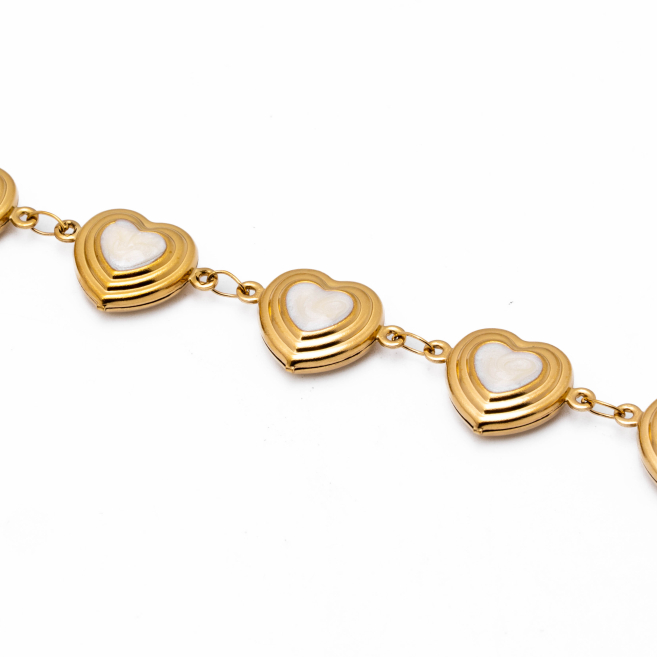PULSERA Y00819 BLANCO Acero Inoxidable 2C34